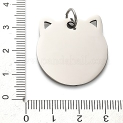 201 Stainless Steel Stamping Blank Tag Pendants&nbsp;STAS-H438-03P-1