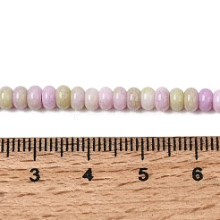 ひびの入った不透明なガラスビーズの連  ロンデル  ミックスカラー  4.5x2.5mm  穴：0.6mm  約142~143個/連  14.76''（37.5cm）〜14.96''（38cm）&nbsp;GLAA-D306-A04