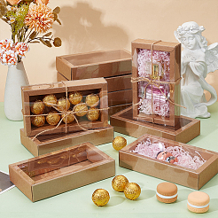Cardboard Drawer Gift Storage Boxes with Clear Cover&nbsp;CON-WH0092-72C-03