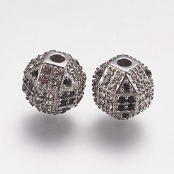 304ステンレススチールラインストーンビーズ  ラウンド  ステンレス鋼色  10x10mm  穴：2mm&nbsp;STAS-K171-41P