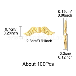 100Pcs Tibetan Style Alloy Beads&nbsp;TIBEB-FS0001-13