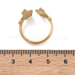 304 Stainless Steel Cuff Open Rings for Women&nbsp;RJEW-F208-03G-04