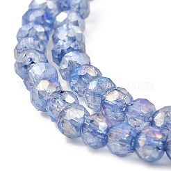 Spray Painted Imitation Jade Glass Beads Strands&nbsp;GLAA-P058-01A-07