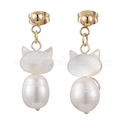 304 Stainless Steel Dangle Stud Earrings&nbsp;EJEW-TA00597