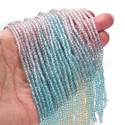 Transparent Painted Glass Beads Strands&nbsp;LS-DGLA-A034-T2mm-A21
