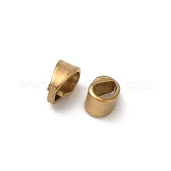 304ステンレススチールスナップオンベイル  イオンプレーティング（ip）  ラックめっき  18KGP本金メッキ  5.5x3x3.5mm  穴：3.5x2mm&nbsp;STAS-P448-07A-G
