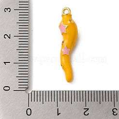 Rack Plating Brass Enamel Pendants&nbsp;KK-A229-29G-03