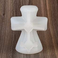 クリスマス DIY キャンドル作り  レジン型  UVレジン用  エポキシ樹脂工芸品作り  ホワイト  クロス  48x89x117mm  内径：41x81x101mm&nbsp;AJEW-U014-03B