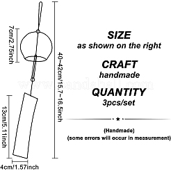 Japanese Wind Chimes&nbsp;HJEW-BC0001-01B