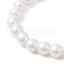 Handmade Glass Enamel & Glass Pearl Beads Bracelets&nbsp;BJEW-JB12171
