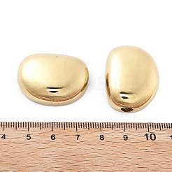 304ステンレススチールビーズ  大穴ビーズ  豆  イオンプレーティング（ip）  14KGP本金メッキ  23.5x30.5x10mm  穴：4.5mm&nbsp;STAS-M111-24G