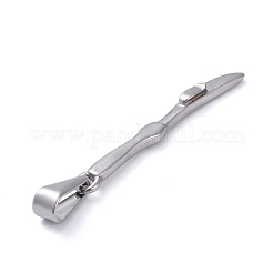 変色しにくい304ステンレススチールペンダント  ナイフ形状  ステンレス鋼色  33x3x3mm  穴：8x3mm&nbsp;STAS-I127-094P