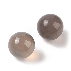 Natural Grey Agate No Hole Sphere Beads&nbsp;G-K353-04A-06
