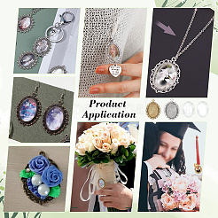 DIY Oval Pendants Making Kits&nbsp;DIY-PH0032-17