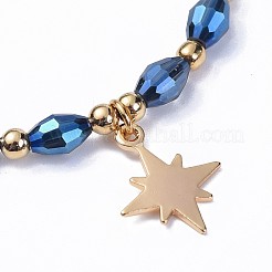 Electroplate Glass Braided Beads Bracelets&nbsp;BJEW-JB04307-06