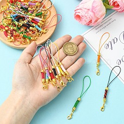 50Pcs 10 Colors Alloy Polyester Mobile Straps&nbsp;AJEW-CJ0001-62
