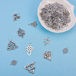Alloy Knot Pendants and Links Set&nbsp;TIBEP-SC0001-01