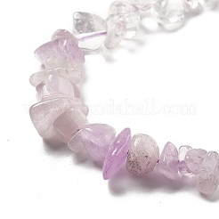 Natural Quartz Crystal & Kunzite Beads Strands&nbsp;G-L610-A25-01