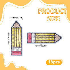 18Pcs Towel Embroidery Clothing Patches&nbsp;PATC-HY0002-02