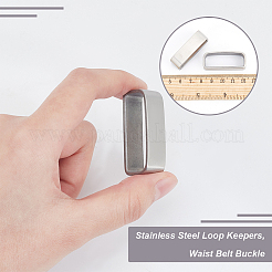 Stainless Steel Loop Keepers&nbsp;STAS-WH0031-42