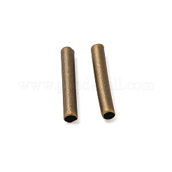 真鍮製チューブビーズ  鉛フリー＆カドミウムフリー  コラム  アンティークブロンズ  10x1.5mm  穴：1mm&nbsp;KK-Z045-04C-AB