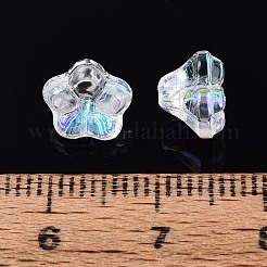 Electroplate Transparent Glass Beads Strands&nbsp;EGLA-N055-03A-12