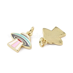Brass Enamel Pendants&nbsp;KK-K250-37G
