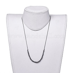 Adjustable Non-magnetic Synthetic Hematite Necklaces&nbsp;NJEW-JN02704-03