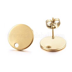 Ion Plating(IP) 304 Stainless Steel Stud Earring Findings&nbsp;X-STAS-K184-01-03G
