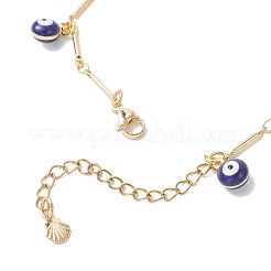 Brass Enamel Charms Bracelets&nbsp;BJEW-JB12308-01