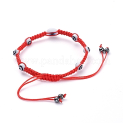 Adjustable Nylon Thread Braided Bead Bracelets&nbsp;BJEW-JB05292-02