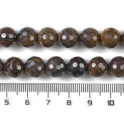 天然ボルダーオパールビーズ連売り  多面カット  ラウンド  10mm  穴：1mm  約41個/連  15.94''（40.5センチメートル）&nbsp;G-K364-C01-03