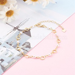 Brass Ring Link Chain Bracelets&nbsp;BJEW-JB06164