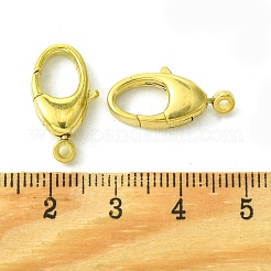 真鍮カニカン  カドミウムフリー＆ニッケルフリー＆鉛フリー  生（メッキなし）  19x10x4mm  穴：1.6mm&nbsp;KK-D099-01A-C
