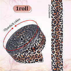 Polyester Leopard Printed Ribbons&nbsp;DIY-WH0632-86