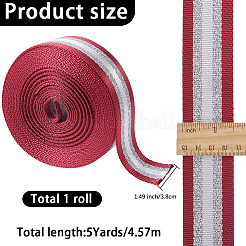 5ヤードポリエステルリボン  洋服アクセサリー  インディアンレッド  1-1/2インチ（38mm）  5ヤード/セット&nbsp;OCOR-GF0005-11C
