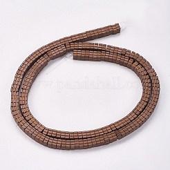 Electroplated Non-magnetic Synthetic Hematite Beads Strands&nbsp;G-P367-F09