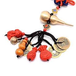 Chinese Knot Polyester Tassel Pendant Decorations&nbsp;HJEW-WH0011-09