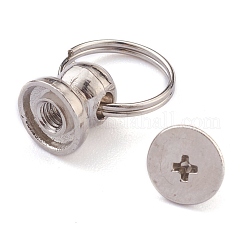 Alloy Pull Ring Rivets Screw Back Studs&nbsp;PALLOY-Z002-01P
