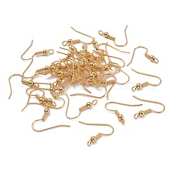 Brass Earring Hooks&nbsp;KK-F824-017G
