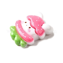 Deep Pink Cute Opaque Resin Cabochon&nbsp;CRES-I040-01E