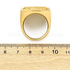 304 Stainless Steel and Rhinestone Finger Rings for Women&nbsp;RJEW-B121-03B-G
