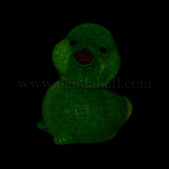 アヒル蓄光樹脂ディスプレイ装飾品  暗闇で光る  マイクロランドスケープガーデンデコレーションアクセサリー  きいろ  11.5x14.5x17mm&nbsp;DJEW-TAC0004-01A-01