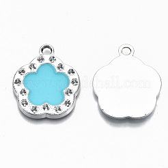 UV Plating Acrylic Pendant Rhinestone Settings&nbsp;OACR-R252-01-03P