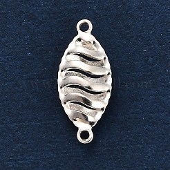 925 Sterling Silver 3D Holow Connector Charms&nbsp;STER-F058-02S-02
