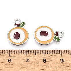 Fruit Alloy Enamel Charms&nbsp;PALLOY-S058-01P-15