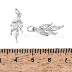 SHEGRACE Brass Clear Cubic Zirconia Pendants&nbsp;XGRQ3K621-545P