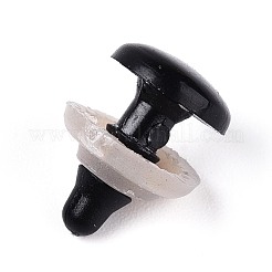 プラスチック人形クラフトの目  安全の目  スペーサー付き  ブラック  13.5x8mm&nbsp;DIY-WH0028-52A