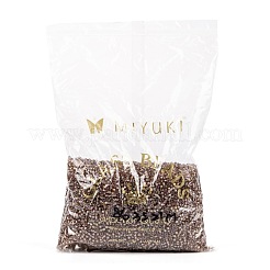 MIYUKIラウンドロカイユビーズ  日本製シードビーズ  （rr3521)派手な裏地付き赤面  8/0  3mm  穴：1mm  約19000~20500個/ポンド&nbsp;SEED-G008-RR3521