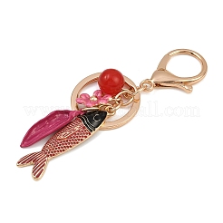 Alloy Enamel Fish Pendant Keychains&nbsp;LS-KEYC-Z007-01G